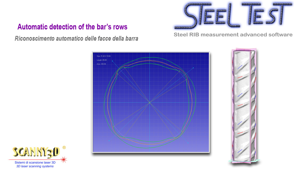Automatic detection of reinforcing bar geometry from the imported 3D model