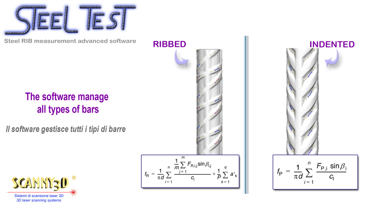 Analysis of different reinforcing steel bar geometries